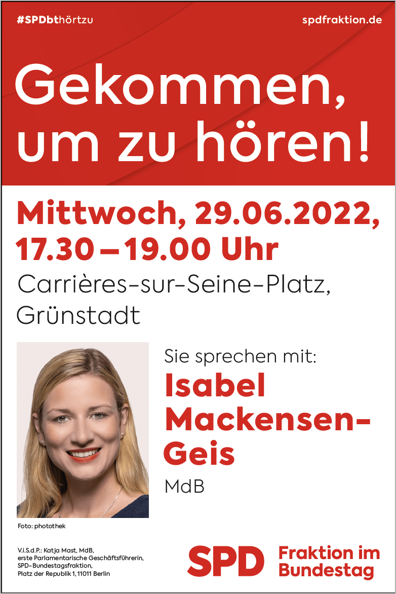 #SPDbthörtzu – 29.06.2022 – Gekommen um zu hören!