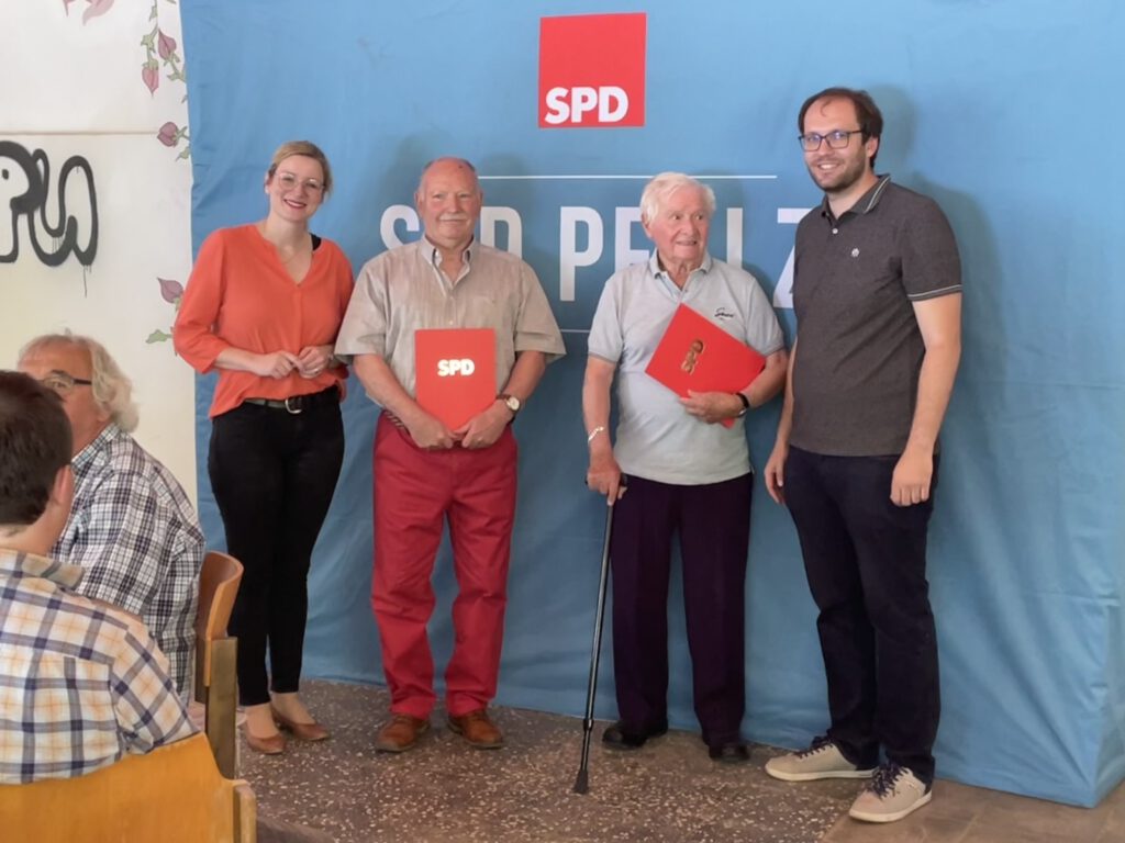 Ehrung der langjährigen SPD Mitglieder des OV Grünstadt